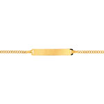 Gourmette or 750 jaune personnalisable