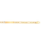 Gourmette or 750 jaune personnalisable