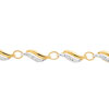 Bracelet or 750 2 tons diamants