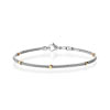 Bracelet acier et or 750