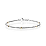 Bracelet acier et or 750
