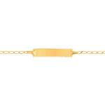 Gourmette or 750 jaune personnalisable
