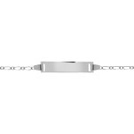 Gourmette or 750 blanc personnalisable