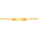 Gourmette or 750 jaune personnalisable
