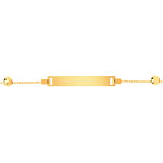 Gourmette or 750 jaune personnalisable
