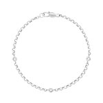 Bracelet or 750 blanc diamant