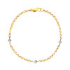 Bracelet 2 ors 750 diamant
