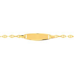 Gourmette or 750 jaune personnalisable