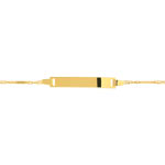 Gourmette or 750 jaune personnalisable