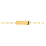 Gourmette or 750 jaune personnalisable
