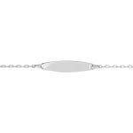 Gourmette or 750 blanc personnalisable