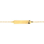 Gourmette or 750 jaune personnalisable