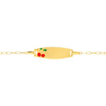 Gourmette or 750 jaune personnalisable