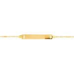 Gourmette or 750 jaune personnalisable