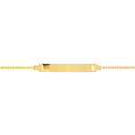 Gourmette or 750 jaune personnalisable