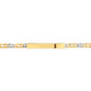 Gourmette or 750 jaune personnalisable