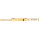 Gourmette or 750 jaune personnalisable