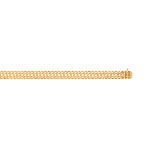 Bracelet or 750 jaune maille am&eacute;ricaine