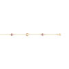 Bracelet or 750 jaune améthsyte