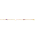 Bracelet or 750 jaune am&eacute;thsyte