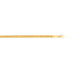 Bracelet or 750 jaune maille palmier