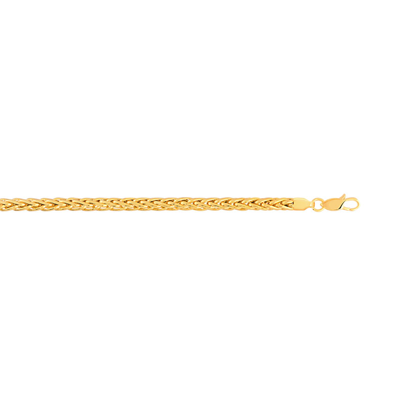 Bracelet or 750 jaune maille palmier 18 cm