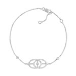 Bracelet or 750 blanc diamant