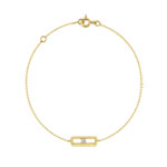Bracelet or 750 2 tons diamant