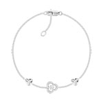 Bracelet or 750 blanc diamant