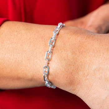 Bracelet argent 925 maille marine 21cm