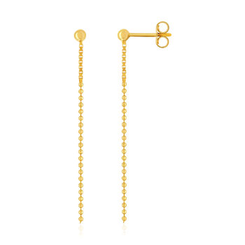 Boucles d'oreilles or 750 jaune pendants