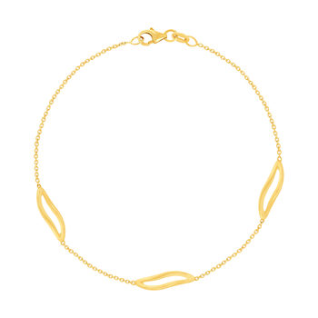 Bracelet or 750 jaune 19 cm