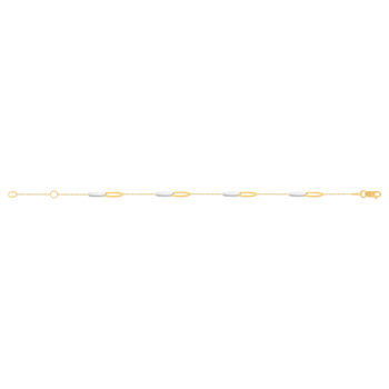 Bracelet or 750 2 tons 19cm