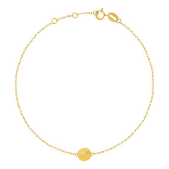 Bracelet or 750 jaune 19cm