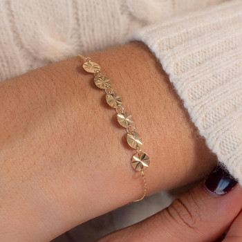 Bracelet or 750 jaune 19cm