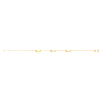 Bracelet or 750 jaune motif épingles 18cm