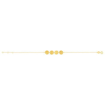 Bracelet or 750 jaune 19cm