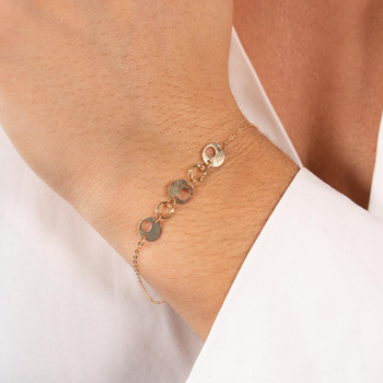 Bracelet or 750 jaune 19cm