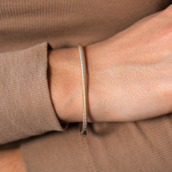 Bracelet jonc or 375 jaune 58mm