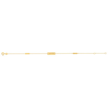 Bracelet or 375 jaune 19cm