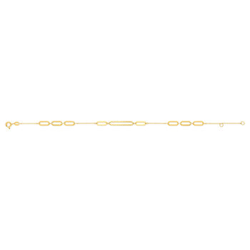 Bracelet or 375 jaune 19cm