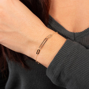 Bracelet or 375 jaune 19cm
