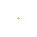 Piercing de nez or 750 jaune et diamant