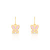 Boucles d'oreilles or 750 jaune laque