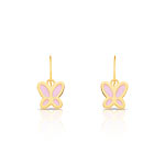 Boucles d&rsquo;oreilles or 750 jaune laque