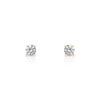 Boucles d'oreilles or 750 jaune zirconia