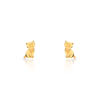 Boucles d'oreilles or 750 jaune