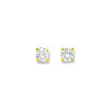 Boucles d'oreilles or 750 jaune zirconia
