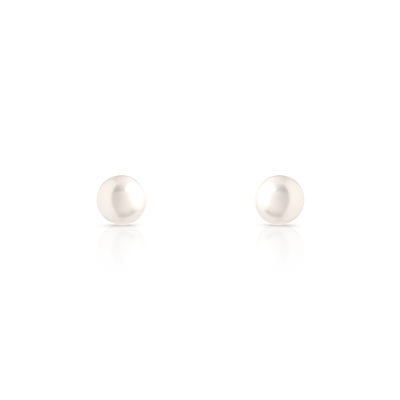 Boucles d'oreilles or 750 jaune perles de culture de Chine