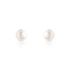 Boucles d'oreilles or 750 jaune perles de culture de Chine